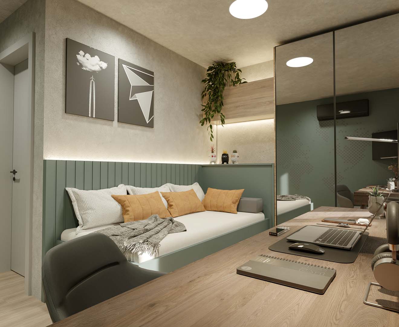 Dormitório Apartamento Decorado